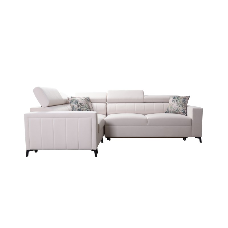 Esquina Arco II con función de cama - Tejido, Sawana 25 + Ecocuero - Una combinación perfecta de estilo y confort Esquina Arco II con función de cama - Tejido, Sawana 25 + Ecocuero - Una combinación perfecta de estilo y confort