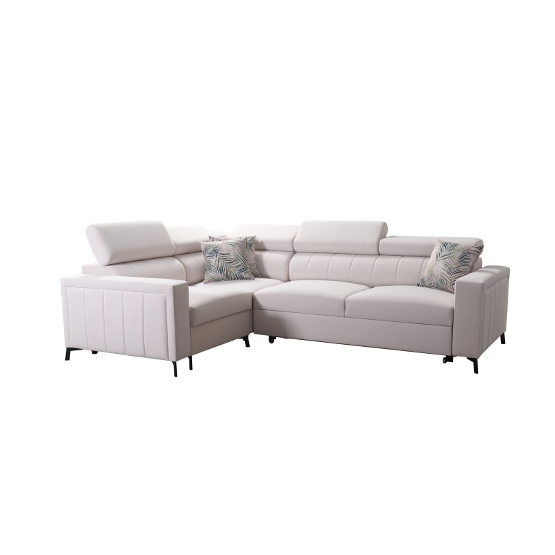 Esquina Arco II con función de cama - Tejido, Sawana 25 + Ecocuero - Una combinación perfecta de estilo y confort Esquina Arco II con función de cama - Tejido, Sawana 25 + Ecocuero - Una combinación perfecta de estilo y confort