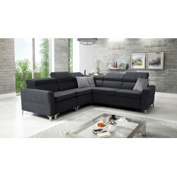 Luxuriöses Ecksofa Modena IV mit Schlaffunktion – Samt, Amor Velvet 4321