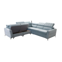 Luksusowy Narożnik Modena IV z funkcją spania – Velvet, Amor velvet 4312 Luksusowy Narożnik Modena IV z funkcją spania – Velvet, Amor velvet 4312