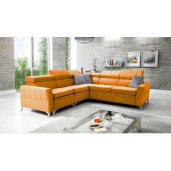 Luxus-Ecksofa Modena IV mit Schlaffunktion – Samt, Amor Samt 4309