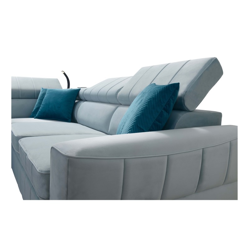 Luksusowy Narożnik Modena IV z funkcją spania – Velvet, Amor velvet 4308 Luksusowy Narożnik Modena IV z funkcją spania – Velvet, Amor velvet 4308
