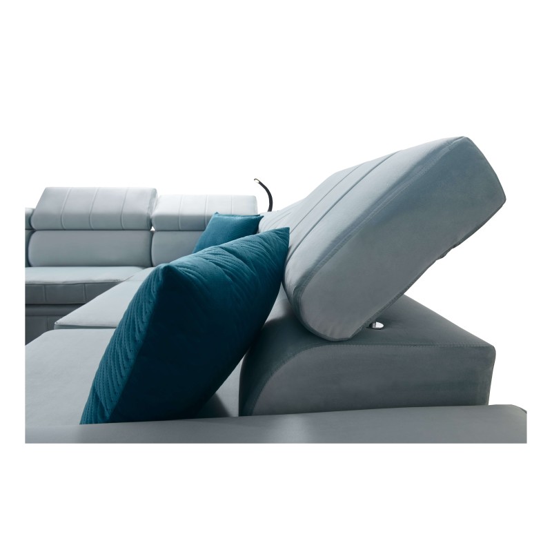 Luksusowy Narożnik Modena IV z funkcją spania – Velvet, Amor velvet 4308 Luksusowy Narożnik Modena IV z funkcją spania – Velvet, Amor velvet 4308