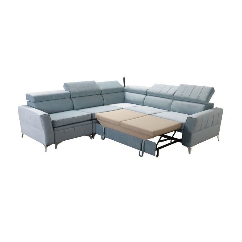 Luksusowy Narożnik Modena IV z funkcją spania – Velvet, Amor velvet 4308 Luksusowy Narożnik Modena IV z funkcją spania – Velvet, Amor velvet 4308