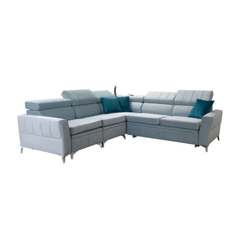 Luksusowy Narożnik Modena IV z funkcją spania – Velvet, Amor velvet 4308 Luksusowy Narożnik Modena IV z funkcją spania – Velvet, Amor velvet 4308