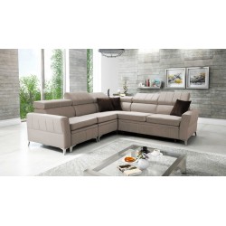 Luxuriöses Ecksofa Modena IV mit Schlaffunktion – Velvet, Amor velvet 4301