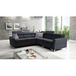 Luxuriöses Ecksofa Modena IV mit Schlaffunktion – Samt, Amor Velvet 4321