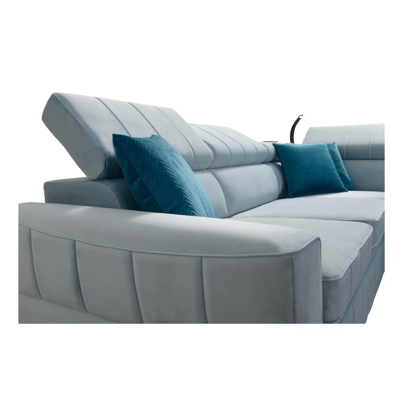 Luksusowy Narożnik Modena IV z funkcją spania – Velvet, Amor velvet 4309 Luksusowy Narożnik Modena IV z funkcją spania – Velvet, Amor velvet 4309