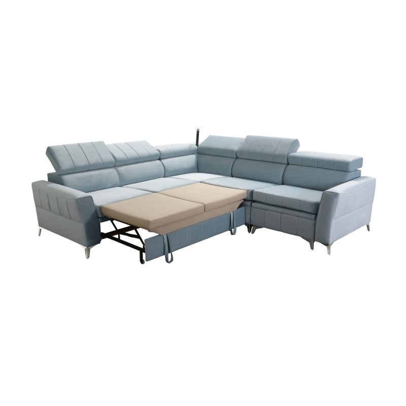 Luksusowy Narożnik Modena IV z funkcją spania – Velvet, Amor velvet 4309 Luksusowy Narożnik Modena IV z funkcją spania – Velvet, Amor velvet 4309