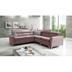 Luxus-Ecksofa Modena IV mit Schlaffunktion – Velvet, Amor Velvet 4308
