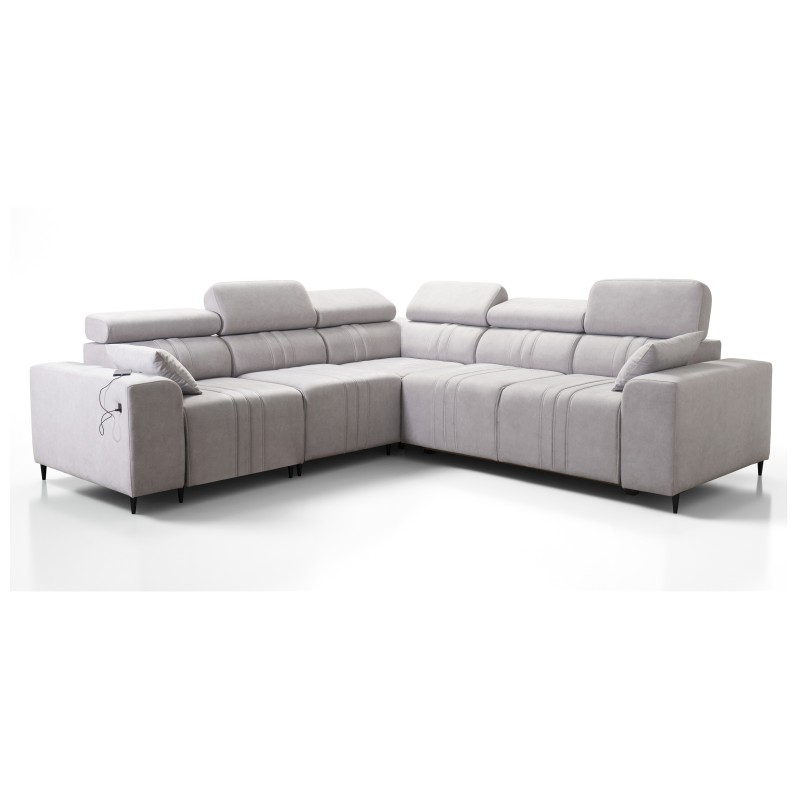 Ecksofa Verona III mit Schlaffunktion im Stoff Velours, Vena 3 – Eleganz und Funktionalität in einem Möbelstück Ecksofa Verona III mit Schlaffunktion im Stoff Velours, Vena 3 – Eleganz und Funktionalität in einem Möbelstück