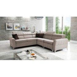 Luxuriöses Ecksofa Modena IV mit Schlaffunktion – Velvet, Amor velvet 4301