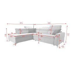 Modena III Ecksofa mit Schlaffunktion - Luxuriös und funktional | [NAZWA SKLEPU]