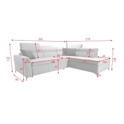 Modena III Ecksofa mit Schlaffunktion - Luxuriös und funktional | [NAZWA SKLEPU]