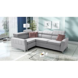 Modena II Ecksofa mit Schlaffunktion im Samtstoff, Amor Velvet 4318 | Die perfekte Kombination aus Stil und Funktionalität