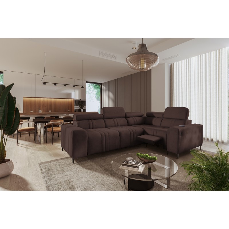 Verona II Mix Ecksofa mit Schlaffunktion und manueller Relaxfunktion | Ihre Komfortoase
