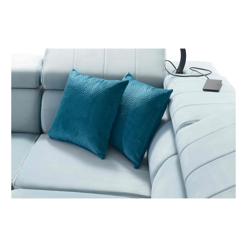 Narożnik Modena II z funkcją spania w tkaninie Velvet, Amor velvet 4309 | Idealne połączenie stylu i funkcjonalności Narożnik Modena II z funkcją spania w tkaninie Velvet, Amor velvet 4309 | Idealne połączenie stylu i funkcjonalności