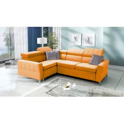 Esquinero Modena II con función de cama en tela Velvet, Amor velvet 4309 | La combinación perfecta de estilo y funcionalidad