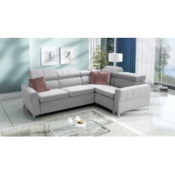 Modena II Ecksofa mit Schlaffunktion im Samtstoff, Amor Velvet 4318 | Die perfekte Kombination aus Stil und Funktionalität
