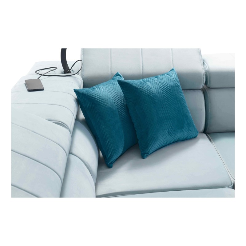 Narożnik Modena II z funkcją spania w tkaninie Velvet, Amor velvet 4303 | Idealne połączenie stylu i funkcjonalności Narożnik Modena II z funkcją spania w tkaninie Velvet, Amor velvet 4303 | Idealne połączenie stylu i funkcjonalności