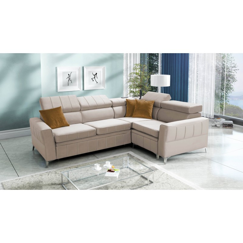 Modell Modena II mit Schlaffunktion in Velvet-Stoff, Amor Velvet 4303 | Perfekte Kombination aus Stil und Funktionalität