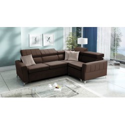 Narożnik Modena II z funkcją spania w tkaninie Velvet, Amor velvet 4301 | Idealne połączenie stylu i funkcjonalności