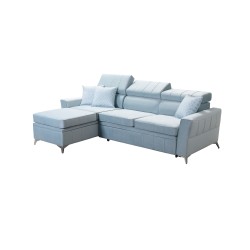 Modena I Corner Sofa with Sleeping Function - Velvet, Amor Velvet 4321 | Your Place of Comfort Modena I Corner Sofa with Sleeping Function - Velvet, Amor Velvet 4321 | Your Place of Comfort
