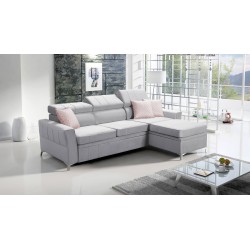 Narożnik Modena I z Funkcją Spania - Velvet, Amor velvet 4318 | Twoje Miejsce Komfortu