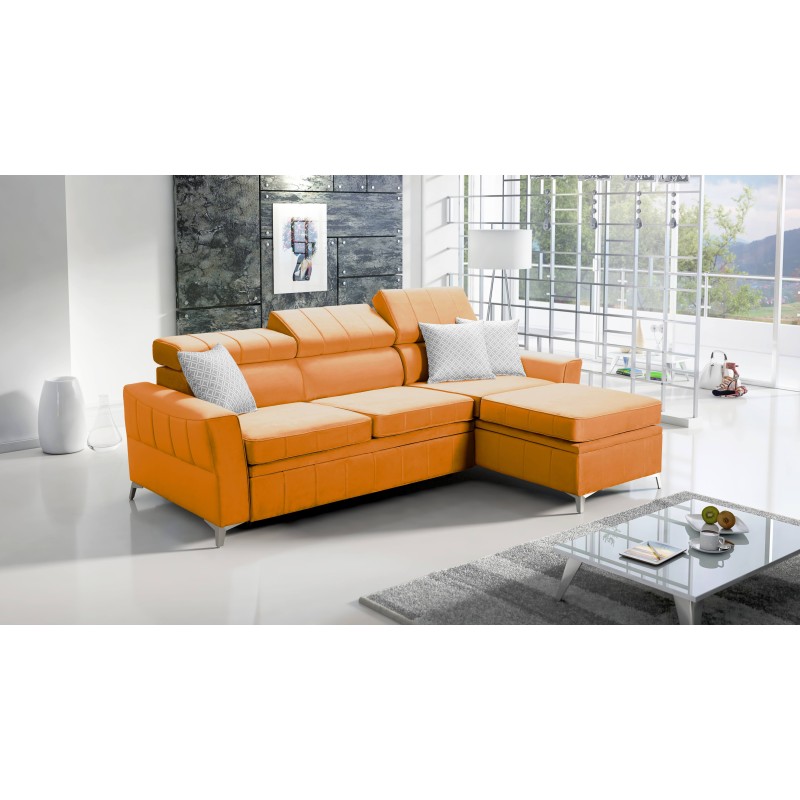 Кутовий диван Modena I з функцією сну - Velvet, Amor velvet 4309 | Ваше місце комфорту