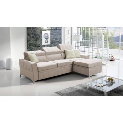 Narożnik Modena I z Funkcją Spania - Velvet, Amor velvet 4303 | Twoje Miejsce Komfortu