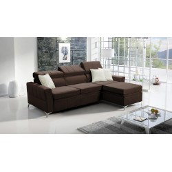 Ecksofa Modena I mit Schlaffunktion - Samt, Amor Samt 4301 | Ihr Komfortbereich