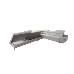 Zetta IX Corner Sofa with Sleeping Function and Bar - Velvet, Jaguar 2162 | Luxurious and Functional Furniture Zetta IX Corner Sofa with Sleeping Function and Bar - Velvet, Jaguar 2162 | Luxurious and Functional Furniture