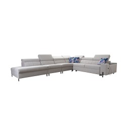 Zetta IX Corner Sofa with Sleeping Function and Bar - Velvet, Jaguar 2162 | Luxurious and Functional Furniture Zetta IX Corner Sofa with Sleeping Function and Bar - Velvet, Jaguar 2162 | Luxurious and Functional Furniture