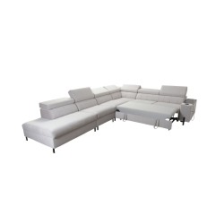 Zetta IX Corner Sofa with Sleeping Function and Bar - Velvet, Jaguar 2162 | Luxurious and Functional Furniture Zetta IX Corner Sofa with Sleeping Function and Bar - Velvet, Jaguar 2162 | Luxurious and Functional Furniture