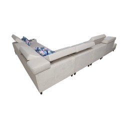 Zetta IX Corner Sofa with Sleeping Function and Bar - Velvet, Jaguar 2162 | Luxurious and Functional Furniture Zetta IX Corner Sofa with Sleeping Function and Bar - Velvet, Jaguar 2162 | Luxurious and Functional Furniture