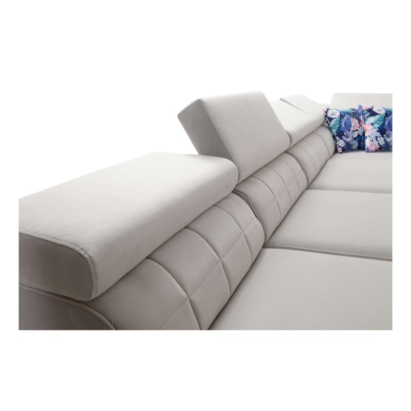 Zetta IX Corner Sofa with Sleeping Function and Bar - Velvet, Jaguar 2162 | Luxurious and Functional Furniture Zetta IX Corner Sofa with Sleeping Function and Bar - Velvet, Jaguar 2162 | Luxurious and Functional Furniture