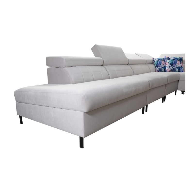 Zetta IX Corner Sofa with Sleeping Function and Bar - Velvet, Jaguar 2162 | Luxurious and Functional Furniture Zetta IX Corner Sofa with Sleeping Function and Bar - Velvet, Jaguar 2162 | Luxurious and Functional Furniture