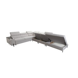Zetta IX Corner Sofa with Sleeping Function and Bar - Velvet, Jaguar 2162 | Luxurious and Functional Furniture Zetta IX Corner Sofa with Sleeping Function and Bar - Velvet, Jaguar 2162 | Luxurious and Functional Furniture