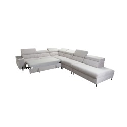 Zetta IX Corner Sofa with Sleeping Function and Bar - Velvet, Jaguar 2162 | Luxurious and Functional Furniture Zetta IX Corner Sofa with Sleeping Function and Bar - Velvet, Jaguar 2162 | Luxurious and Functional Furniture