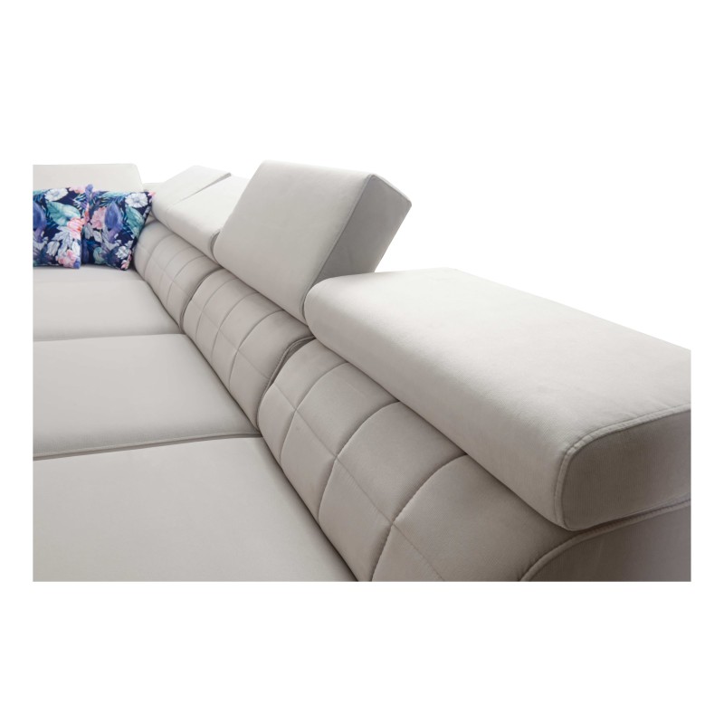 Zetta IX Corner Sofa with Sleeping Function and Bar - Velvet, Jaguar 2162 | Luxurious and Functional Furniture Zetta IX Corner Sofa with Sleeping Function and Bar - Velvet, Jaguar 2162 | Luxurious and Functional Furniture