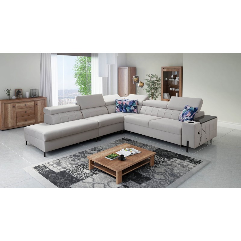 Ecksofa Zetta VIII aus Velvet, Jaguar 2162 - Eleganz, Komfort und Funktionalität