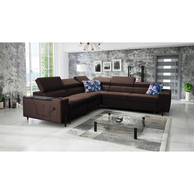 Ecksofa Zetta IV aus Velvet, Jaguar 2180 - Luxus und Komfort in Ihrer Reichweite