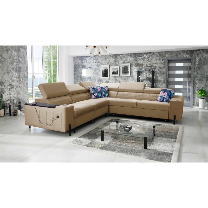 Ecksofa Zetta IV aus Velvet, Jaguar 2176 - Luxus und Komfort in Ihrer Reichweite