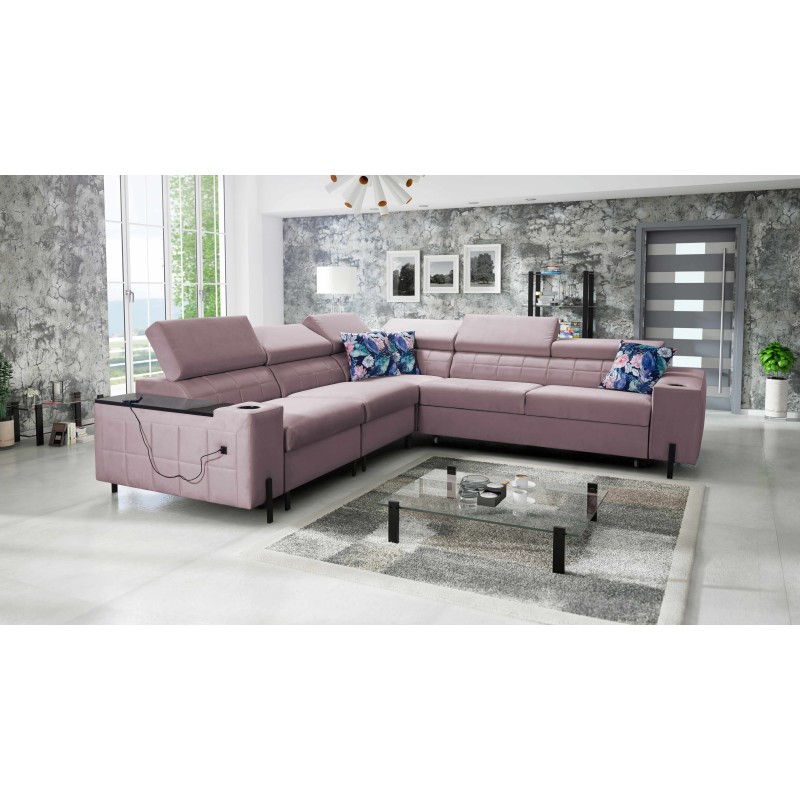 Zetta IV Ecksofa aus Samt, Jaguar 2171 - Luxus und Komfort in Ihrer Reichweite