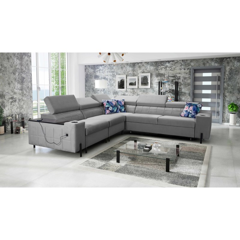Ecksofa Zetta IV aus Velvet, Jaguar 2167 - Luxus und Komfort in Ihrer Reichweite