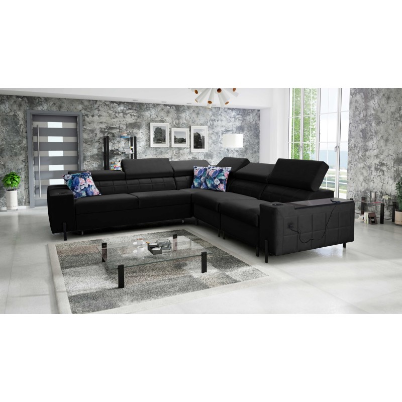 Zetta IV Ecksofa aus Velvet, Jaguar 2183 - Luxus und Komfort in Ihrer Reichweite