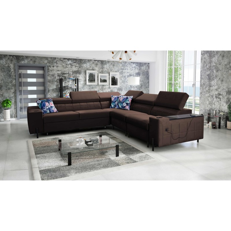 Ecksofa Zetta IV aus Velvet, Jaguar 2180 - Luxus und Komfort in Ihrer Reichweite