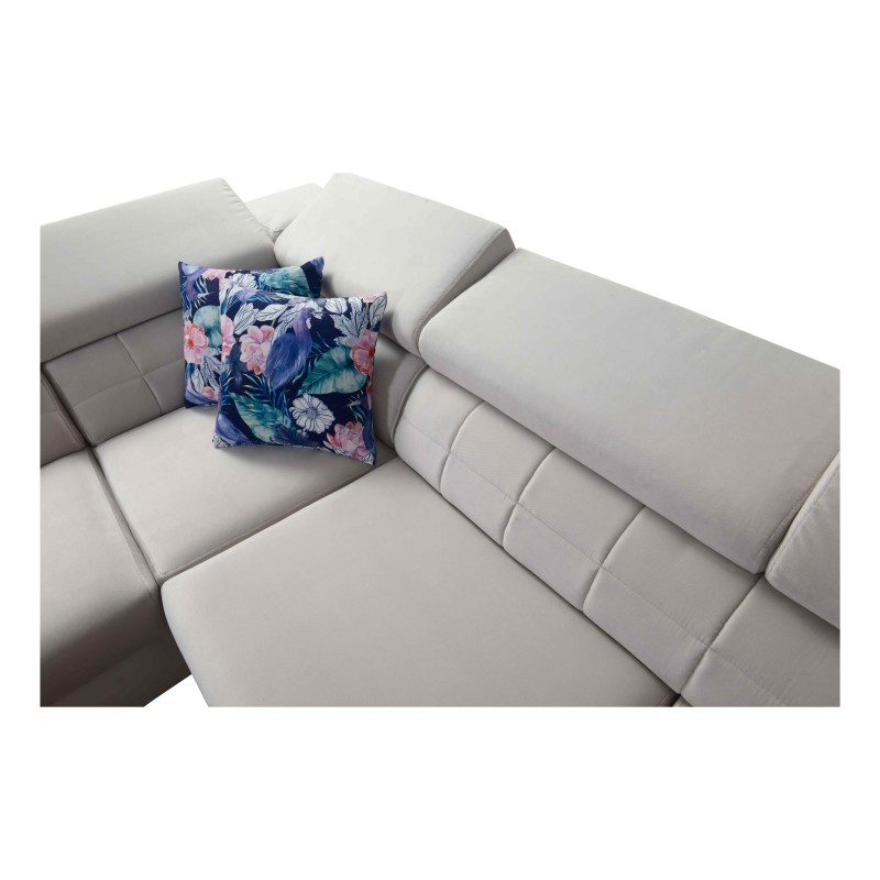 Zetta III corner sofa with sleeping function and USB port - Velvet, Jaguar 2167 Zetta III corner sofa with sleeping function and USB port - Velvet, Jaguar 2167