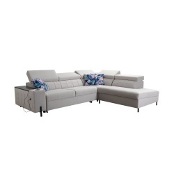 Ecksofa Zetta III mit Schlaffunktion und USB-Anschluss - Velvet, Jaguar 2171 Ecksofa Zetta III mit Schlaffunktion und USB-Anschluss - Velvet, Jaguar 2171
