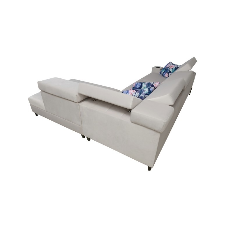 Ecksofa Zetta III mit Schlaffunktion und USB-Anschluss - Velvet, Jaguar 2171 Ecksofa Zetta III mit Schlaffunktion und USB-Anschluss - Velvet, Jaguar 2171